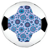 Kute multi-blue kleuren zonnepanelen voetbal (Gedraaid)