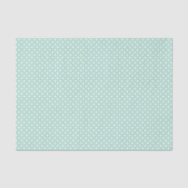 Kute Munt Green & White Polkadots Tissue Paper Tissuepapier