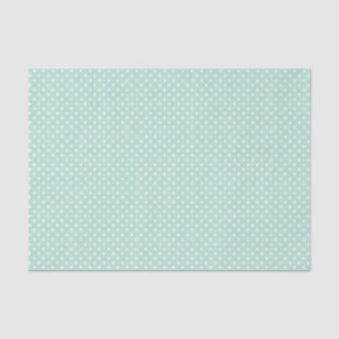 Kute Munt Green & White Polkadots Tissue Paper Tissuepapier