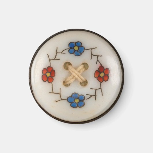 Kute  naaigarens Button Magnet (Voorkant)