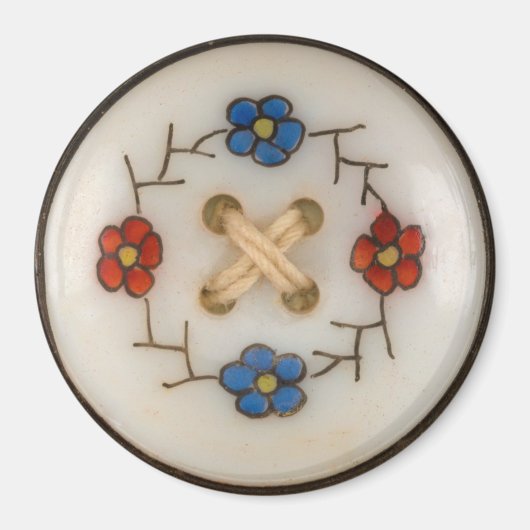 Kute  naaigarens Button Magnet (Voorkant)