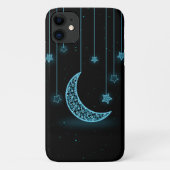 Kute nachtgloeiende maan en sterren Case-Mate iPhone case (Achterkant)