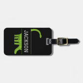 Kute Name Personalized Dinosaur Bagagelabel (Voorkant horizontaal)