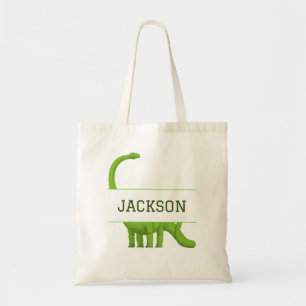 Kute Name Personalized Dinosaur Tote Bag
