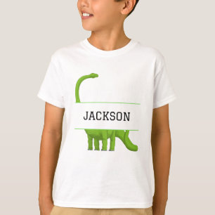 Kute name Persoonlijke Kinderen Dinosaur White T-shirt