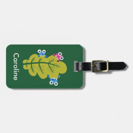 Kute natuur kinderen bagagelabel