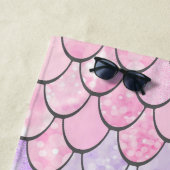 Kute Nautical Beach Towel, Zeemeerminnen Strandlaken (In situ)