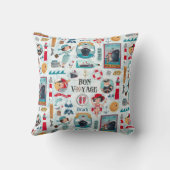 Kute Nautical blue oceaangarelpatroon Kussen (Achterkant)