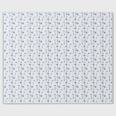 Kute Nautical Lighthouse Ship and Zee Gull Blue Cadeaupapier (Vlak)