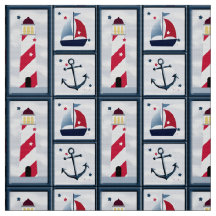 Kute Nautical Sailboat, Lighthouse, Anchor Craft