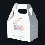 Kute Nautical Soft Red Blue Sailboat Kids Birthday Bedankdoosjes<br><div class="desc">Een Cute Nautical Pastel Red Blue Sailboat Theme Collectie... Het is een Elegant Simple Minimal waterverf Illustration of pastelred and blue sailboat with waves, perfect voor je baby shower aan de kust en kleine verjaardagsfeestjes. Het is zeer gemakkelijk om, met uw persoonlijke details aan te passen. Als u een ander...</div>