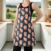 Kute Navy Blue en Red Pomeranian Pet Schort