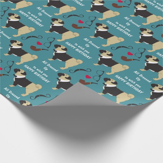 Kute neergeklapte kinderdag cadeaupapier (Hoek)