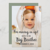 Kute New Big Brother Zwangerschap Aankondiging Fot (Voorkant / Achterkant)