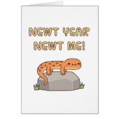 Kute Newt Year Newt me Doodle, nieuwjaarsGezegden (Voorkant)