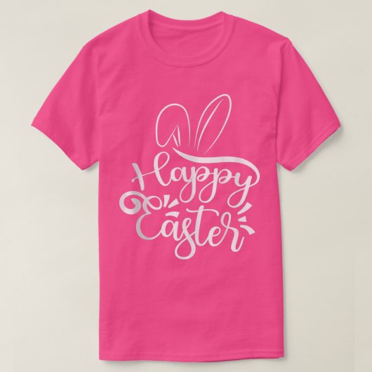 Kute Nice paasdag T-shirt Happy Bunny Easter De (Design voorkant)
