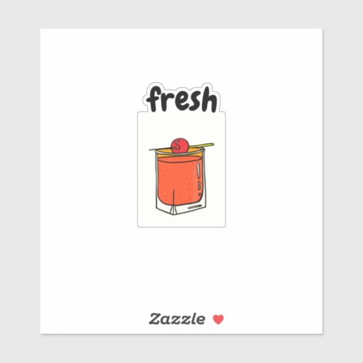 Kute, nieuwe, stijlvolle, rubberen cokesstaart sticker (Vel)