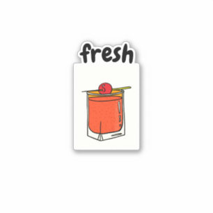 Kute, nieuwe, stijlvolle, rubberen cokesstaart sticker