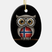 Kute Noorse vliezen van sleepnetten Keramisch Ornament (Achterkant)