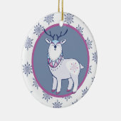 Kute Nordic Style Reindeer Kinder - Speciaal Keramisch Ornament (Rechts)