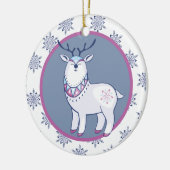 Kute Nordic Style Reindeer Kinder - Speciaal Keramisch Ornament (Links)