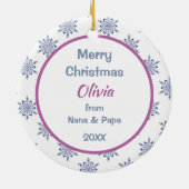 Kute Nordic Style Reindeer Kinder - Speciaal Keramisch Ornament (Achterkant)