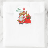 Kute North Pole Santa Custom Color Stickers (Tas)