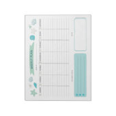 Kute Ocean Weekly Planner-laptop Notitieblok (Linkerzijde)