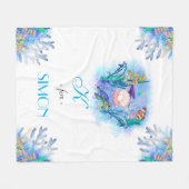 Kute Ocean Zee Animals Baby Fleece Blanket Deken (Voorkant (Horizontaal))