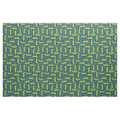 Kute Oerwoud Alligator Pattern op Navy Blue Stof (Yard (91,4 cm))