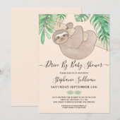 Kute Oerwoud Animal Drive by Baby shower Kaart (Voorkant / Achterkant)