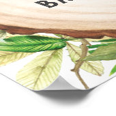 Kute Oerwoud Animals Birthday Baby shower Welkom Poster (Hoek)