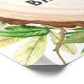 Kute Oerwoud Animals Birthday Baby shower Welkom Poster (Hoek)