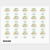 Kute Oerwoud Animals Greenery Baby shower Birthday Ronde Sticker (Vel)