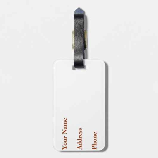 Kute Oerwoud Baby Animals Bagagelabel (Achterkant verticaal)