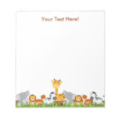 Kute Oerwoud Baby Animals Blocnote (Voorkant)