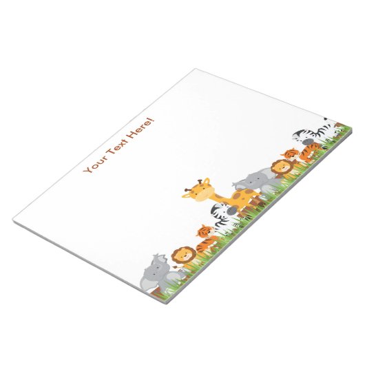 Kute Oerwoud Baby Animals Blocnote (Schuin)