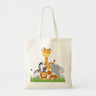 Kute Oerwoud Baby Animals Canvas tassen