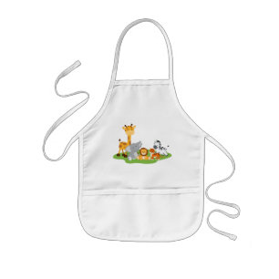 Kute Oerwoud Baby Animals Kinder Apron Schort
