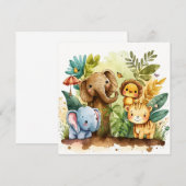 Kute Oerwoud Dieren Kinder Nursery (Voorkant / Achterkant)