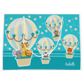 Kute Oerwouden die vliegen in luchtballonnen Groot Cadeauzakje (Voorkant)