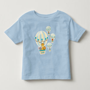 Kute Oerwouden die vliegen in luchtballonnen Kinder Shirts