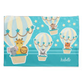 Kute Oerwouden die vliegen in luchtballonnen Kussensloop (Achterkant)