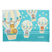 Kute Oerwouden die vliegen in luchtballonnen Kussensloop (Voorkant)