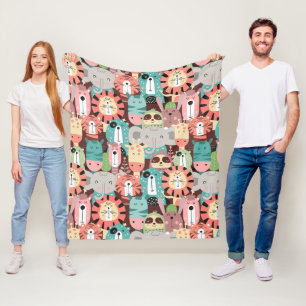 Kute Oerwouden Fleece Deken