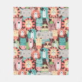 Kute Oerwouden Fleece Deken (Voorkant)