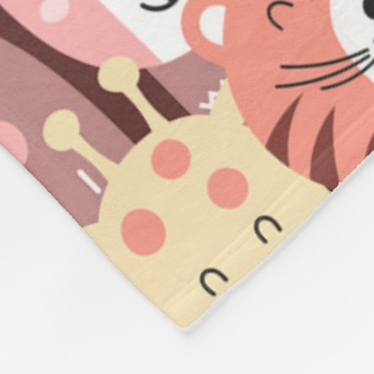 Kute Oerwouden Fleece Deken (Hoek)