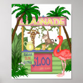 Kute Oerwouden limonade standaard Poster (Voorkant)