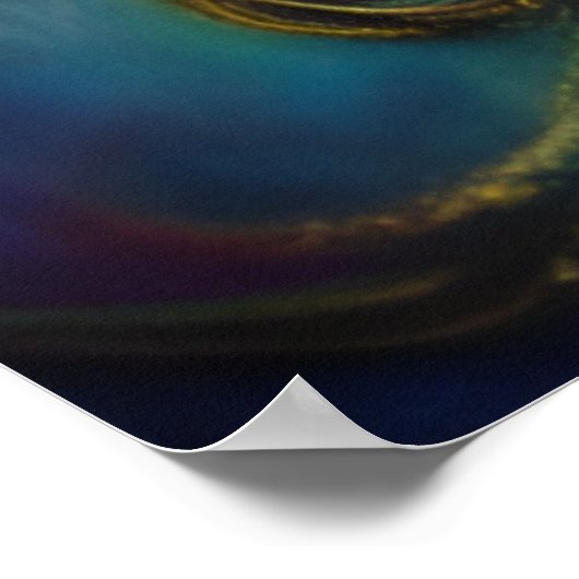 Kute old rusty Combi met bloemen 1970's 3 Poster (Hoek)