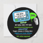 Kute Old School Retro Hip Hop Kaart (Achterkant)